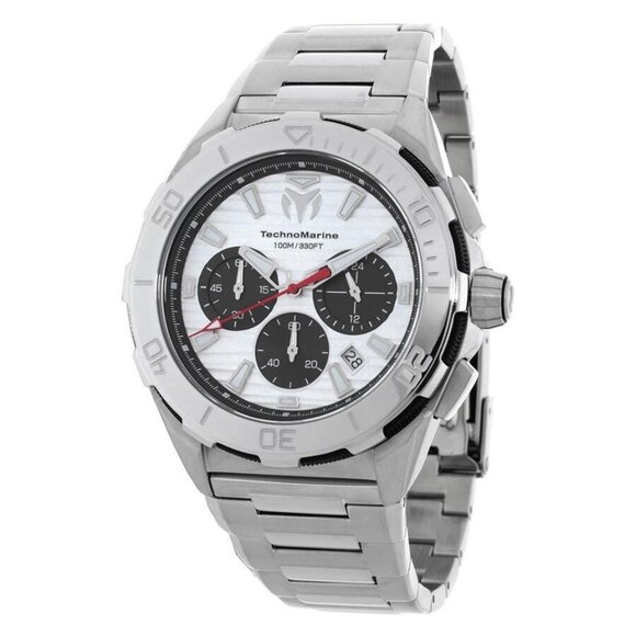 Technomarine Other - NWT Authentic Technomarine Seven Seas Chronograph GMT Quartz Silver Dial Men's W